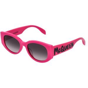 Kering Eyewear Spa Alexander McQueen AM0330S Damen-Sonnenbrille Vollrand Butterfly Kunststoff-Gestell, Pink