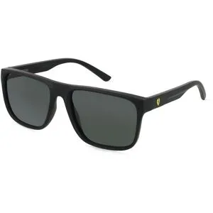 Luxottica Fashion Brillen Vertriebs GmbH Scuderia Ferrari FZ6002U Herren-Sonnenbrille Vollrand Quadratisch Acetat Spritzguss-Gestell, Schwarz