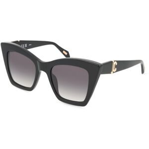DE RIGO Vision D.A.CH. GmbH Just Cavalli SJC106 Unisex-Sonnenbrille Vollrand Quadratisch Acetat-Gestell, Schwarz