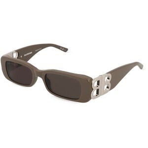 Kering Eyewear Spa Balenciaga BB0096S Unisex-Sonnenbrille Vollrand Quadratisch Acetat-Gestell, Braun