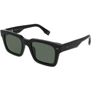 DE RIGO Vision D.A.CH. GmbH Police SPLQ88 Herren-Sonnenbrille Vollrand Quadratisch Kunststoff-Gestell, Schwarz