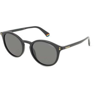 Safilo GmbH Polaroid PLD 6233/S Unisex-Sonnenbrille Vollrand Panto Kunststoff-Gestell, Schwarz
