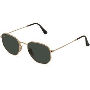 Luxottica Fashion Brillen Vertriebs GmbH Ray-Ban RB 3548N HEXAGONAL Herren-Sonnenbrille Vollrand Panto Edelstahl-Gestell, Gold