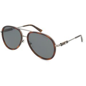 Luxottica Fashion Brillen Vertriebs GmbH Versace VE2260 Unisex-Sonnenbrille Vollrand Pilot Edelstahl-Gestell, Havanna