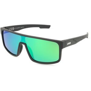 Uvex Sports S533025 LGL 51 Unisex-Sonnenbrille Vollrand Eckig Kunststoff-Gestell, Schwarz