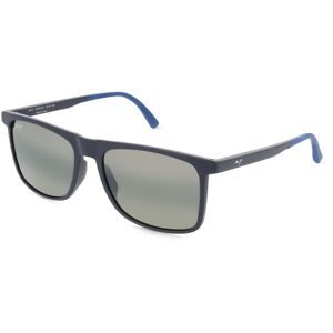 MAUI JIM Germany GmbH Maui Jim MJ0619S Makamae Unisex-Sonnenbrille Vollrand Quadratisch Kunststoff-Gestell, Blau