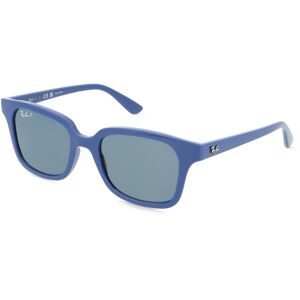 Luxottica Fashion Brillen Vertriebs GmbH Ray-Ban Junior RJ9071S Kinder-Sonnenbrille Vollrand Quadratisch Kunststoff-Gestell, Blau