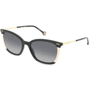 Safilo GmbH Carolina Herrera HER 0344/S Damen-Sonnenbrille Vollrand Butterfly Acetat-Gestell, Schwarz