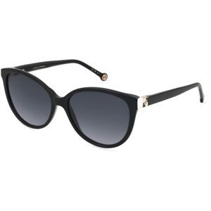 Safilo GmbH Carolina Herrera 0237/S Damen-Sonnenbrille Vollrand Cat Eye Acetat-Gestell, Schwarz