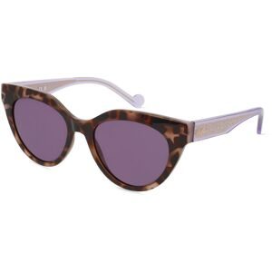 Marchon Germany GmbH Liu Jo LJ782S Unisex-Sonnenbrille Vollrand Butterfly Kunststoff-Gestell, Braun