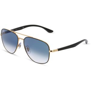 Luxottica Fashion Brillen Vertriebs GmbH Ray-Ban RB 3683 Unisex-Sonnenbrille Vollrand Quadratisch Metall-Gestell, Schwarz