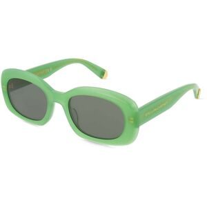 Thélios Stella McCartney SC40080I Unisex-Sonnenbrille Vollrand Oval Kunststoff-Gestell, Grün