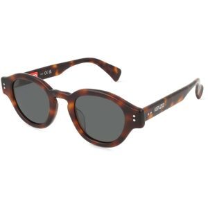 Thélios Kenzo KZ40180U Unisex-Sonnenbrille Vollrand Rund Kunststoff-Gestell, Havanna
