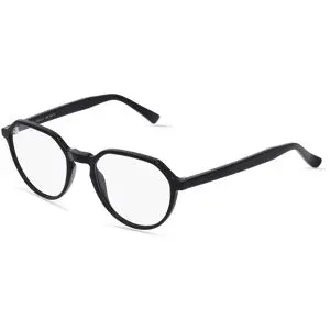 C&S CO. LTD. Fielmann ABC 068 CL Unisex-Brille inkl. Gläser Vollrand Panto Acetat-Gestell 51/20/140, Schwarz