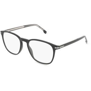 Safilo GmbH Boss 1680 Herren-Brille inkl. Gläser Vollrand Panto Acetat-Gestell 53/19/145, Schwarz