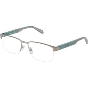 Luxottica Fashion Brillen Vertriebs GmbH Emporio Armani EA1162 Herren-Brille inkl. Gläser Halbrand Geometrisch Metall-Gestell 56/17/145, Grau