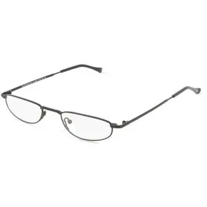 Zhangzhou Agilton Optical Co., Ltd. Fielmann MC 290 MOD CL Unisex-Brille inkl. Gläser Vollrand Halb Metall-Gestell 47/20/135, Schwarz