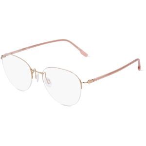 DE RIGO Vision D.A.CH. GmbH Rodenstock 7140 Unisex-Brille inkl. Gläser Vollrand Rund Metall-Gestell 52/18/140, Gold
