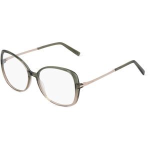 Eschenbach Optik GmbH Marc O'Polo Eyewear 503183 Damen-Brille inkl. Gläser Vollrand Butterfly Kunststoff-Gestell 55/16/140, Grün