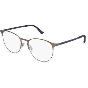 Luxottica Fashion Brillen Vertriebs GmbH Ray-Ban RX6375 Unisex-Brille inkl. Gläser Vollrand Panto Metall-Gestell 53/18/145, Grau