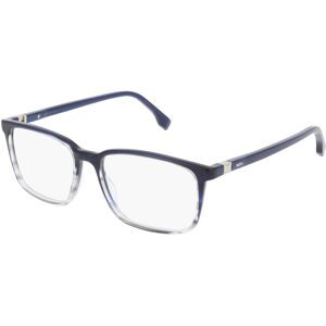 Safilo SpA Boss 1436 Damen-Brille inkl. Gläser Halbrand Quadratisch Metall-Gestell 55/16/145, Blau