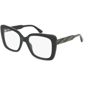 Safilo GmbH Moschino 614 Unisex-Brille inkl. Gläser Vollrand Quadratisch Acetat-Gestell 52/19/140, Schwarz