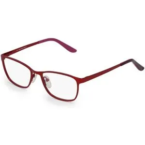 Optic Prima HK Fielmann OPH 9926 FLEX CL Unisex-Brille inkl. Gläser Vollrand Quadratisch Metall-Gestell 48/16/140, Rot