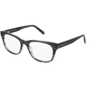 Safilo GmbH Fossil 7169 Herren-Brille inkl. Gläser Vollrand Quadratisch Acetat-Gestell 52/18/145, Grau