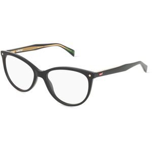 Safilo GmbH Levi?s LV 5068 Damen-Brille inkl. Gläser Vollrand Cat Eye Acetat-Gestell 52/16/140, Schwarz