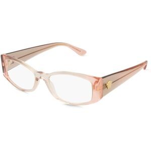 Luxottica Fashion Brillen Vertriebs GmbH Versace 0VE3343 Damen-Brille inkl. Gläser Vollrand Quadratisch Acetat-Gestell 52/17/145, Orange