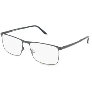 FERDINAND MENRAD GmbH & Co KG Fielmann 2227 FLEX CL EDUARD Herren-Brille inkl. Gläser Vollrand Quadratisch Edelstahl-Gestell 60/17/150, Schwarz