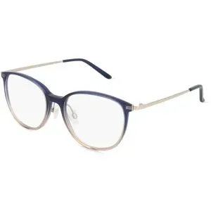 Wenzhou Bada Optical Co. , LTD Fielmann BD 560 CL Damen-Brille inkl. Gläser Vollrand Oval Acetat-Gestell 53/17/140, Blau