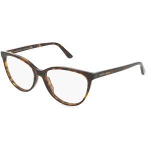 Kering Eyewear Spa Bottega Veneta BV1313O Unisex-Brille inkl. Gläser Vollrand Cat Eye Acetat-Gestell 55/16/145, Havanna