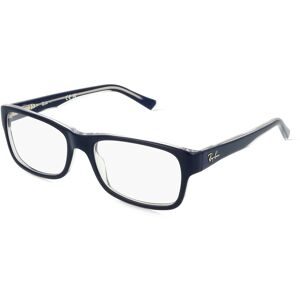 Luxottica Fashion Brillen Vertriebs GmbH Ray-Ban RX5268 Unisex-Brille inkl. Gläser Vollrand Quadratisch Acetat-Gestell 52/17/135, Blau