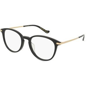 Kering Eyewear Spa Gucci GG1466OA Unisex-Brille inkl. Gläser Vollrand Panto Acetat-Gestell 51/19/145, Schwarz