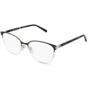 Safilo SpA Tommy Hilfiger TH 2352 Damen-Brille inkl. Gläser Halbrand Eckig Edelstahl-Gestell 53/17/140, Blau