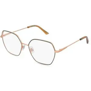 OWP Brillen GmbH Optische Werke Mexx Eyes 2817 Damen-Brille inkl. Gläser Vollrand Geometrisch Metall-Gestell 54/17/140, Grün