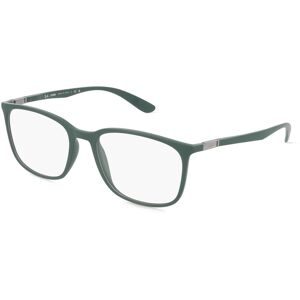 Luxottica Fashion Brillen Vertriebs GmbH Ray-Ban RX7199 Unisex-Brille inkl. Gläser Vollrand Quadratisch Kunststoff-Gestell 52/18/145, Grün
