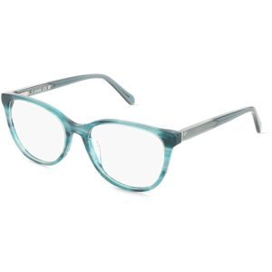 Safilo GmbH Fossil 7203 Damen-Brille inkl. Gläser Vollrand Quadratisch Acetat-Gestell 53/17/140, Grün
