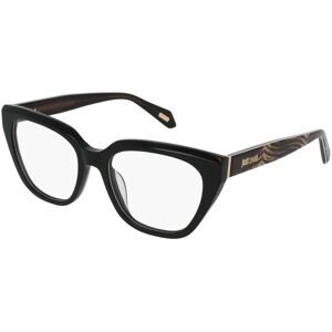 DE RIGO Vision D.A.CH. GmbH Just Cavalli VJC183V Damen-Brille inkl. Gläser Vollrand Butterfly Kunststoff-Gestell 53/18/140, Schwarz