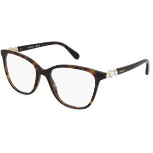 Luxottica Fashion Brillen Vertriebs GmbH Swarovski 0SK2020 Damen-Brille inkl. Gläser Vollrand Quadratisch Acetat-Gestell 54/18/140, Havanna