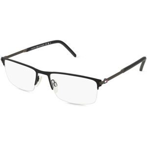 Safilo GmbH Tommy Hilfiger Eyewear TH 1993 Herren-Brille inkl. Gläser Halbrand Quadratisch Metall-Gestell 55/18/140, Schwarz