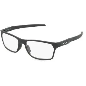 Luxottica Fashion Brillen Vertriebs GmbH Oakley OX8032 Herren-Brille inkl. Gläser Vollrand Quadratisch Kunststoff-Gestell 55/16/141, Schwarz