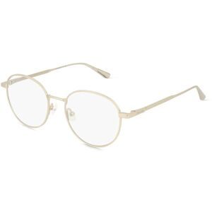 Marchon Germany GmbH Calvin Klein CK24101 Unisex-Brille inkl. Gläser Vollrand Panto Metall-Gestell 49/18/145, Gold