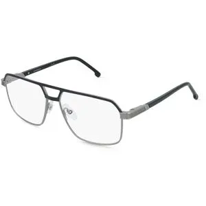 Safilo GmbH Carrera 1145 Herren-Brille inkl. Gläser Vollrand Pilot Edelstahl-Gestell 58/15/145, Grau