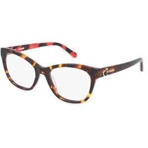Safilo GmbH Love Moschino MOL598 Damen-Brille inkl. Gläser Vollrand Cat Eye Acetat-Gestell 53/18/140, Havanna