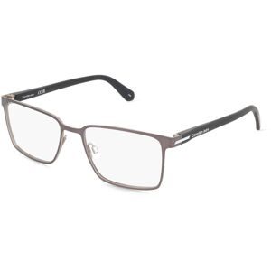 Marchon Germany GmbH Calvin Klein Jeans CKJ22207 Unisex-Brille inkl. Gläser Vollrand Quadratisch Metall-Gestell 55/18/145, Grau