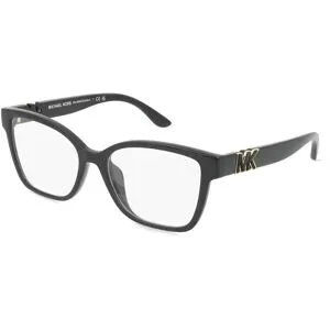 Luxottica Fashion Brillen Vertriebs GmbH Michael Kors MK4094U Damen-Brille inkl. Gläser Vollrand Quadratisch Kunststoff-Gestell 53/16/140, Schwarz