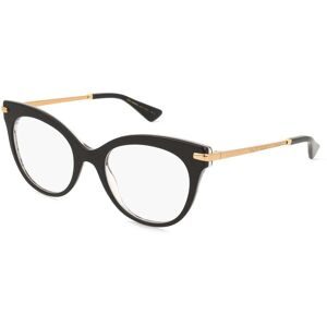 Luxottica Fashion Brillen Vertriebs GmbH Dolce&Gabbana 0DG3392 Damen-Brille inkl. Gläser Vollrand Butterfly Acetat-Gestell 52/20/145, Schwarz