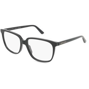 Kering Eyewear Spa Bottega Veneta BV1315O Unisex-Brille inkl. Gläser Vollrand Quadratisch Acetat-Gestell 56/16/145, Schwarz